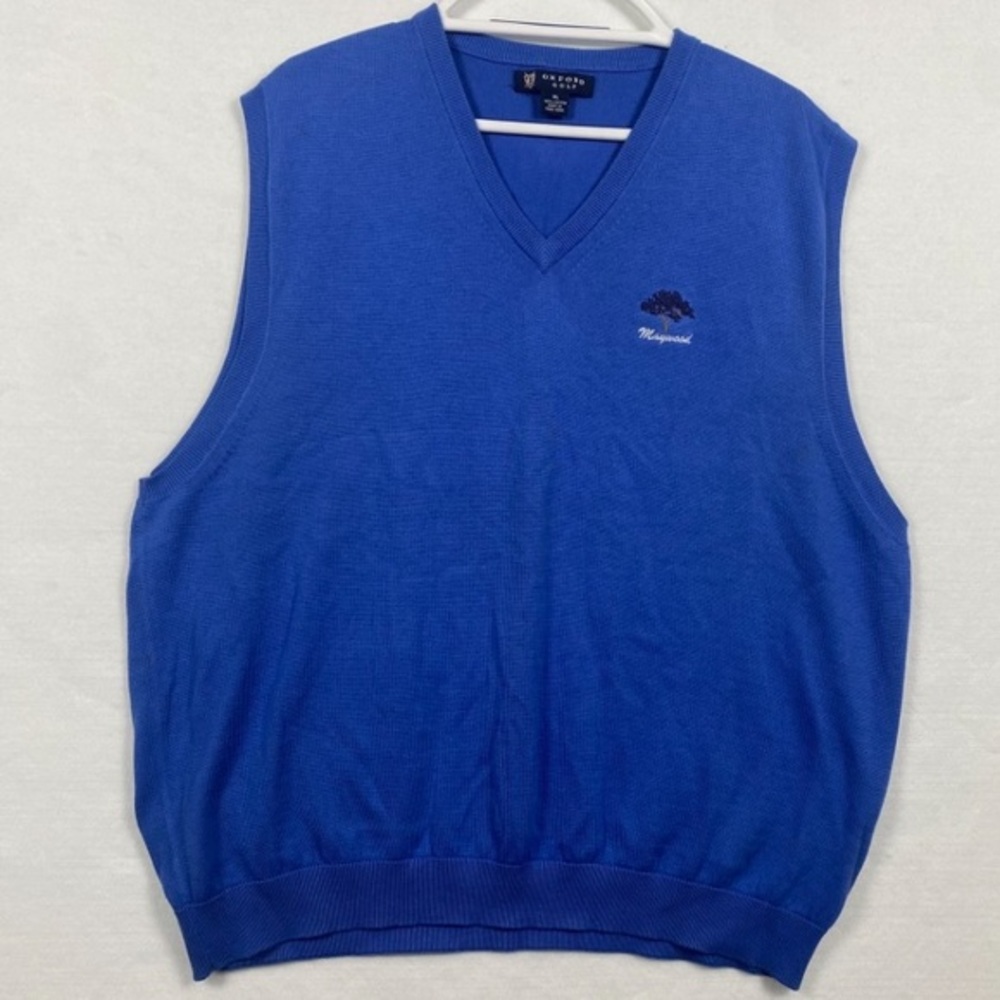 OXFORD Golf Maywood Edition Royal Blue Shirt Sweater Vest Pre-Owned Men’s XL